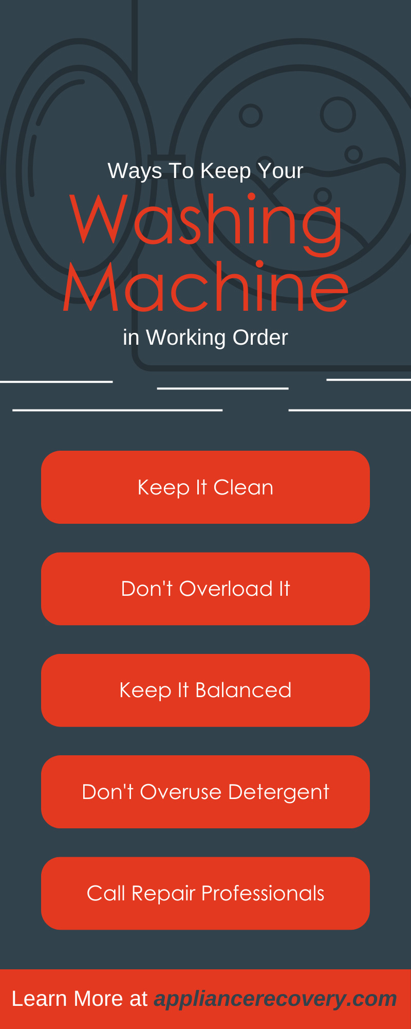 7 Ways To Keep Your Washing Machine in Working Order