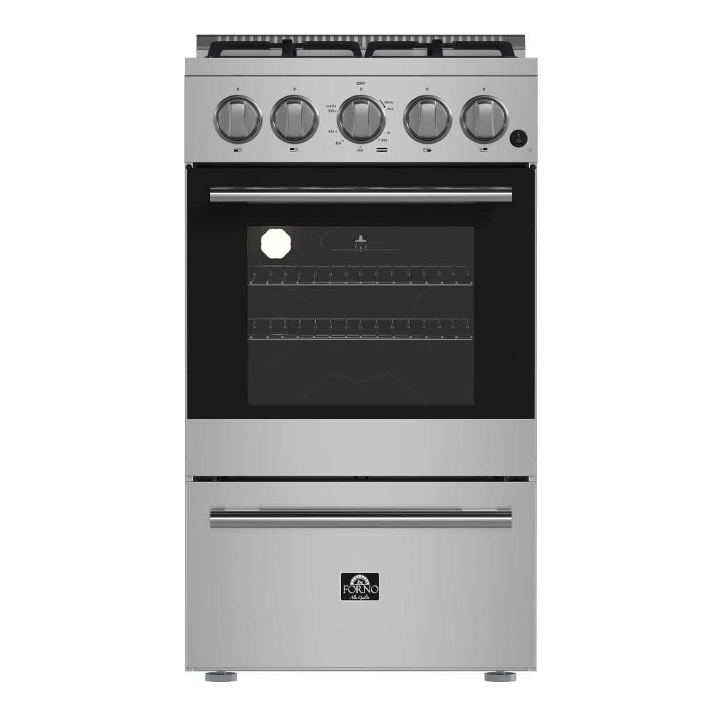 Lamazze 20-Inch Freestanding Gas Range, Compact Design, Energy Efficient