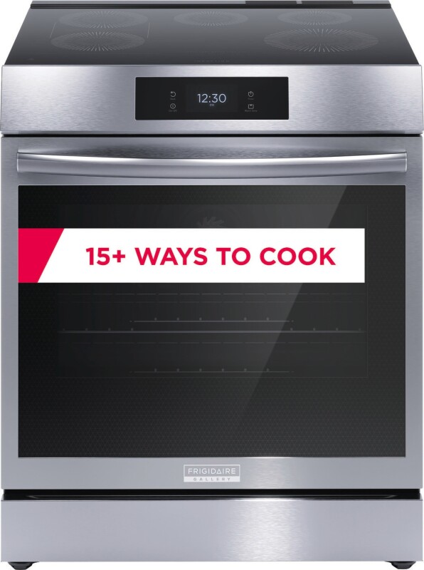 30" Front Control Induction Range with Total Convection