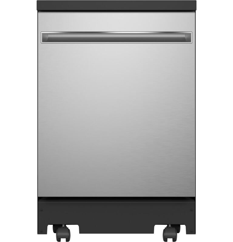 24" Stainless Steel Interior Portable Dishwasher with Sanitize Cycle