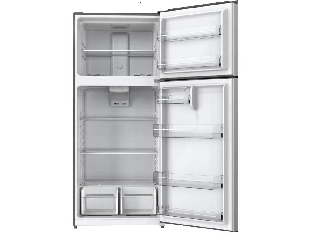 17.6 Cubic Foot Top Mount Refrigerator Stainless Steel