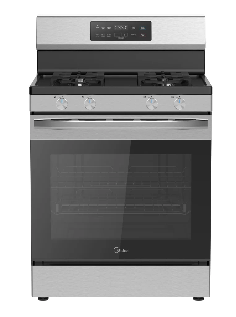 6.1 cu. ft. 4-Burner Freestanding Gas Range with Steam Cleaning