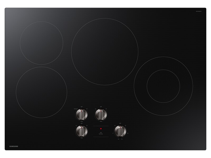 30" Electric ENERGY STAR® Certified Cooktop with 4 Elements in Black