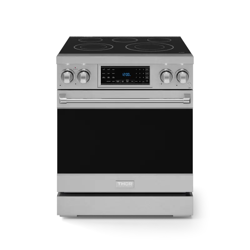 30 Inch Professional Electric Range With Tilt Panel Touch Control In Stainless Steel Gordon Ramsay Series