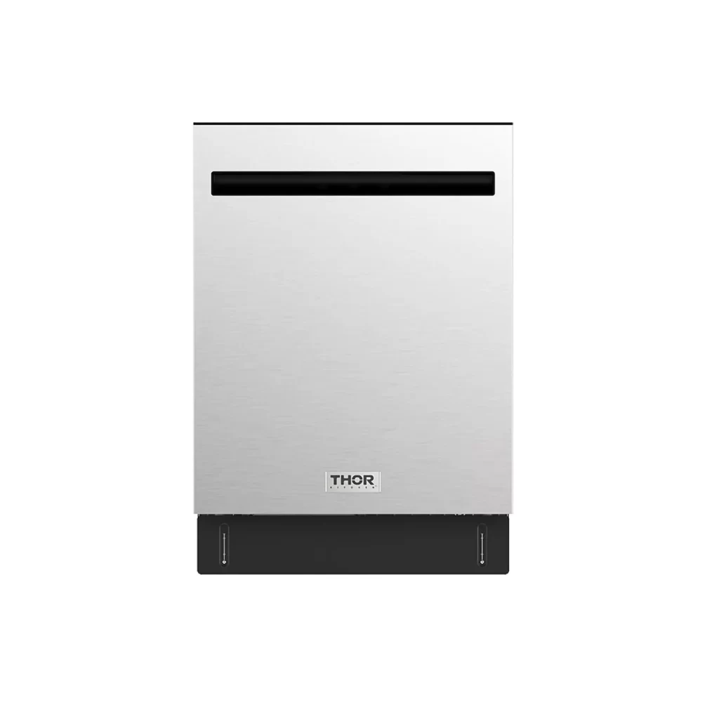 24 Inch Built-in Top Control Dishwasher With Pocket Handle Stainless Steel